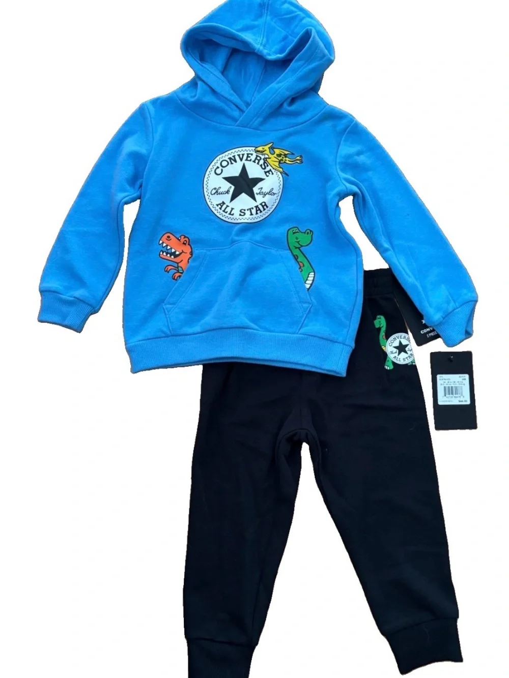 Converse Baby Boys Dino Hoodie & Jogger Set - 24 Months